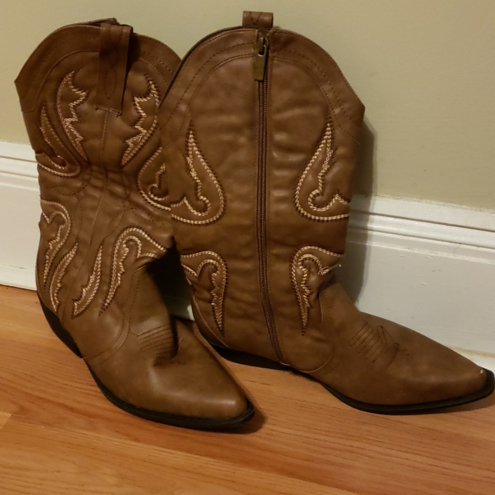 COPY - Wide calf Cowgirl boots